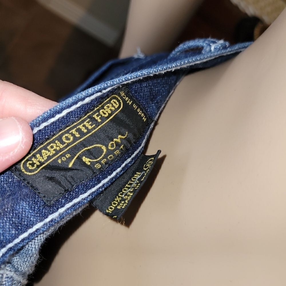 Vintage Charlotte Ford High Waisted 90s Boyfriends Jeans Mom Jeans  - Picture 4 of 16